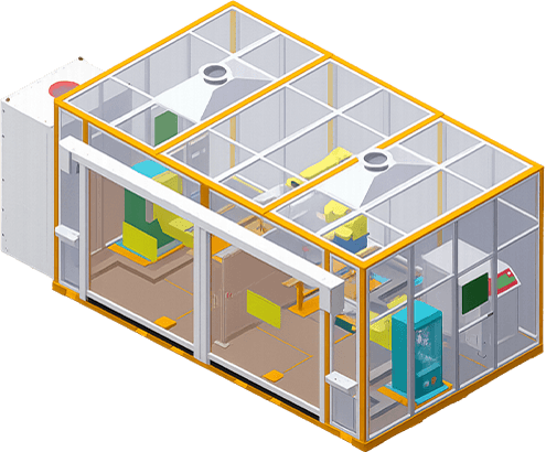 3D Laser Cutting Equipment Assembly