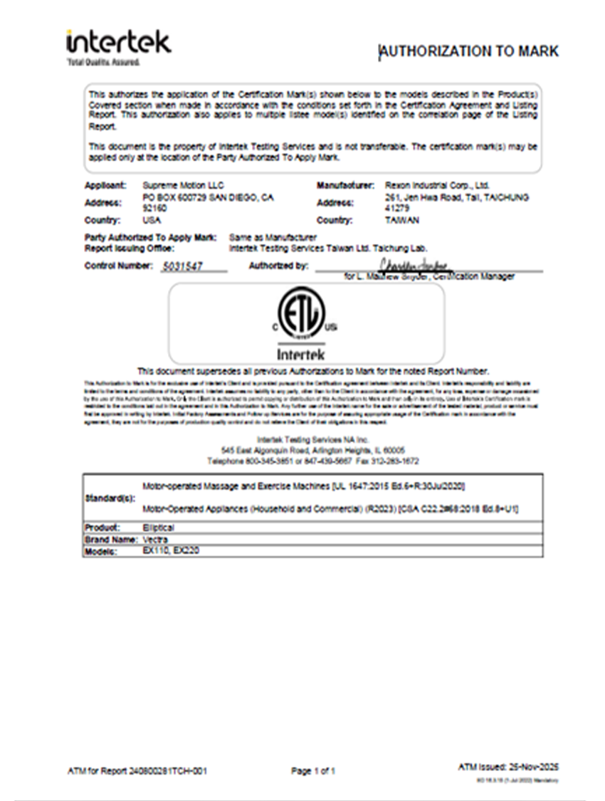 Certificate for Portable Stone Cutters